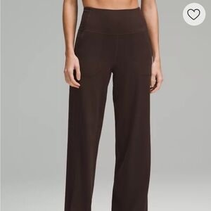 lululemon athletica Dark Brown Wide Leg Pants